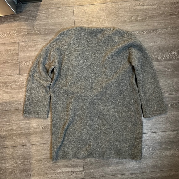 Theory gray Wool yak blend open front cardigan jacket small - Picture 13 of 13